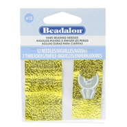 Beadalon Needles for bead cord sizes up to 0.18mm Argenté
