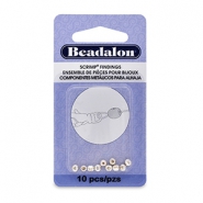 Beadalon Scrimps Oval 3.5mm Argent&eacute;