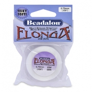 Beadalon Elonga fil élastique 0.7mm Blanc