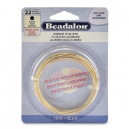 Beadalon German Style Wire 22Gauge Round Dor&eacute;