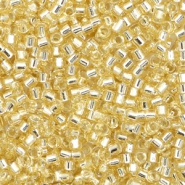 Perles Miyuki delicas 11/0 Silverlined crystal ivory DB-1212