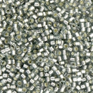 Perles Miyuki delicas 11/0 Silverlined light gray DB-48