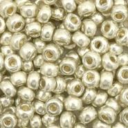 Perles de rocailles Miyuki 6/0 Duracoat galvanized silver 6-4201