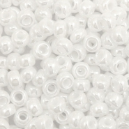 Perles de rocailles Miyuki 6/0 Ceylon white pearl 6-528