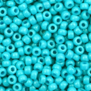 Perles de rocailles Miyuki 8/0 Duracoat opaque underwater blue 8-4480