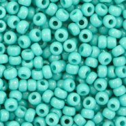 Perles de rocailles Miyuki 8/0 Opaque turquoise green 8-412