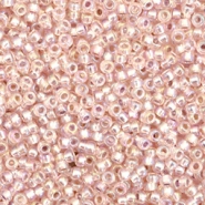 Perles de rocailles Miyuki 11/0 Silverlined AB light blush rose 11-1023