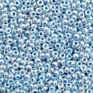 Perles de rocailles Miyuki 11/0 Ceylon dark sky blue 11-545