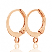 Boucles d'oreilles dormeuses DQ 12mm Doré rose