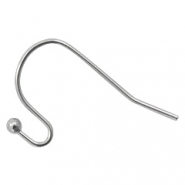 Appr&ecirc;ts en acier inox boucles d'oreilles crochet Argent&eacute; antique