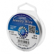 Griffin Jewelry wire 49 strands Ø0.45mm Couleur métal clair