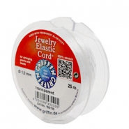 Griffin jewelry elastic cord stretch magic (200%) Ø1mm Transparent