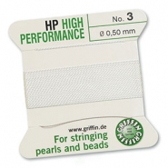 Griffin bead cord high performance Ø0.5mm Blanc
