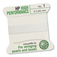 Griffin bead cord high performance Ø0.35mm Blanc