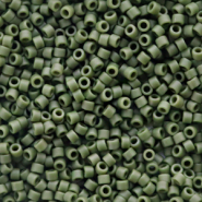 Perles Miyuki delicas 11/0 Opaque glazed frosted dark green DB-2291