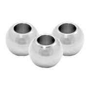 Perles en acier inox 6mm Argenté
