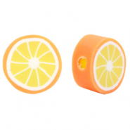 Perles en polymère orange Orange néon