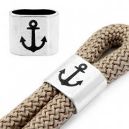 Poussoirs en m&eacute;tal DQ "ANCHOR" Argent&eacute; antique (sans nickel)