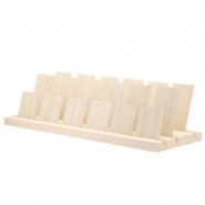 Pr&eacute;sentoir bijoux en bois pour boucles d'oreilles Naturel (couleur naturelle du bois)