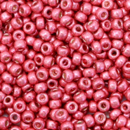 Perles de rocailles Miyuki 8/0 Duracoat galvanized light cranberry red 8-4211