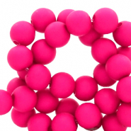 Perles acryliques 6mm Rose flashy