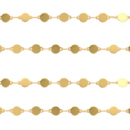 Apprêts en acier inox chaîne maille jaseron médaillon doré