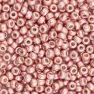 Perles de rocailles Miyuki 8/0 Duracoat galvanized dark coral pink 8-4209