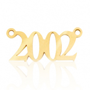 Breloques en acier Inox connecteur année 2002 Doré