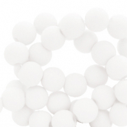 Perles acryliques 8 mm Blanc