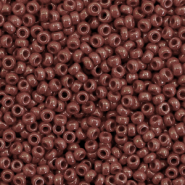 Perles de rocailles Miyuki 11/0 Opaque red brown 11-419