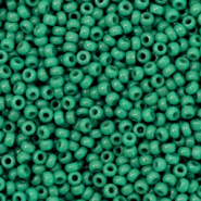 Perles de rocailles Miyuki 11/0 Duracoat opaque spruce green 11-4477