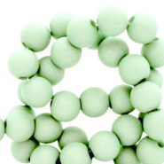 Perles acryliques 6 mm mat Menthe doux