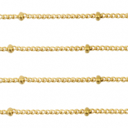 Apprêts en acier inox chaîne maille jaseron maille gourmette boule Doré