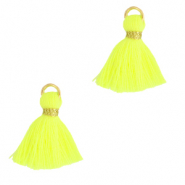 Pompons 1.5cm Doré-jaune néon