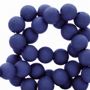Perles acryliques 8 mm Bleu royal foncé