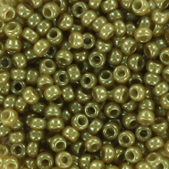 Perles de rocailles Miyuki 8/0 Ceylon translucent celery green 8-2374