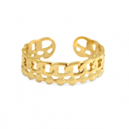 Bagues en acier Inox Doré