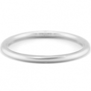 Bracelet jonc type bouddhiste 5mm taille L Argent&eacute;