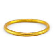 Bracelet jonc type bouddhiste 5mm taille S Doré