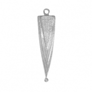 Breloques en m&eacute;tal DQ triangle Argent&eacute; antique (sans nickel)