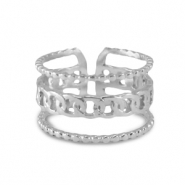 Bagues en acier Inox Argenté