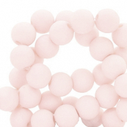 Perles acryliques 4 mm mat Une touche de rose
