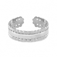 Bagues en acier Inox Argenté