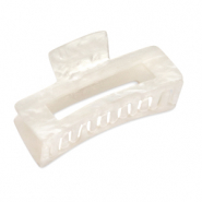 Accessoires pour cheveux pince à cheveux Blanc cassé perlé brillant