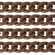 Cha&icirc;ne acrylique 29mm mat Marron savane