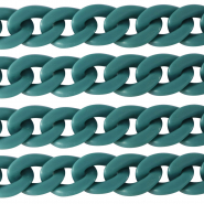 Cha&icirc;ne acrylique 29mm mat Bleu p&eacute;trole