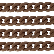Cha&icirc;ne acrylique 18mm mat Marron savane