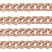 Cha&icirc;ne acrylique 18mm mat Rose vintage