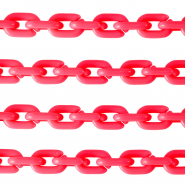 Cha&icirc;ne acrylique 15mm brillante Rose n&eacute;on