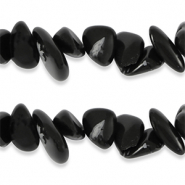Perles Chips Obsidienne Noir-anthracite marbre